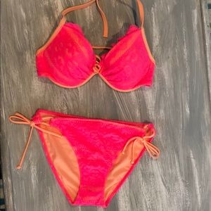Victoria’s Secret Hot Pink/Orange Bikini